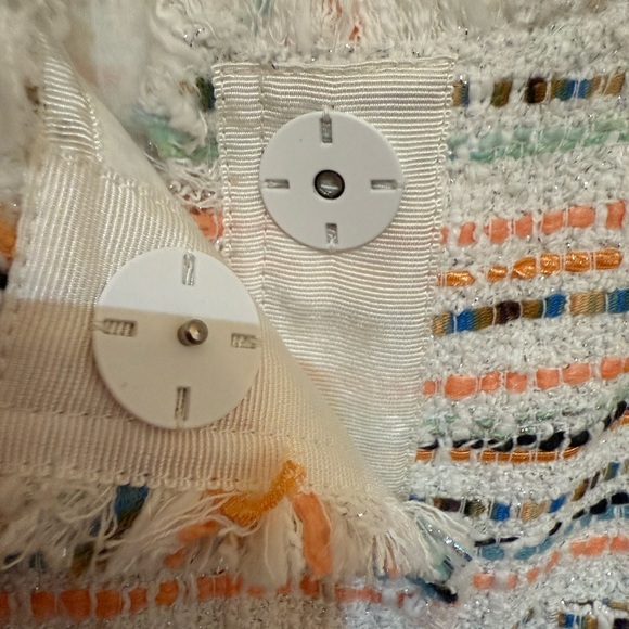 Gently Used Lafayette 148 New York Albano Striped Tweed Jacket - Picture 4 of 4